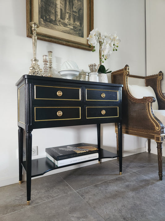 Ancienne console argentier de style Louis XVI,