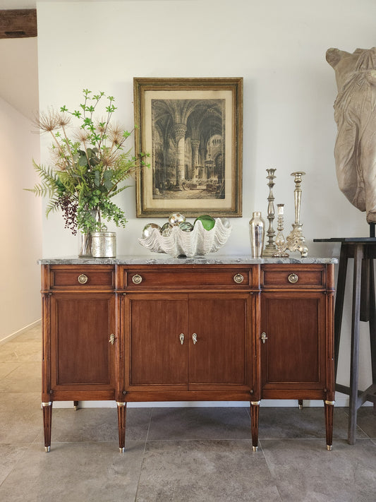 Buffet Louis XVI, Marbre et Bronze