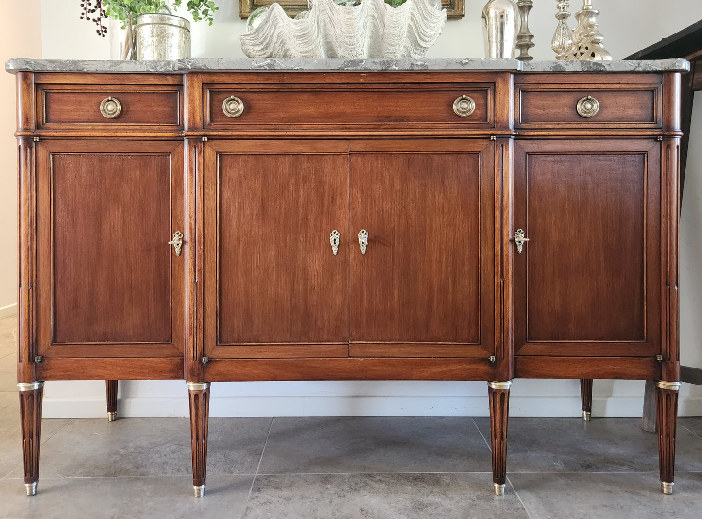 Buffet Louis XVI, Marbre et Bronze