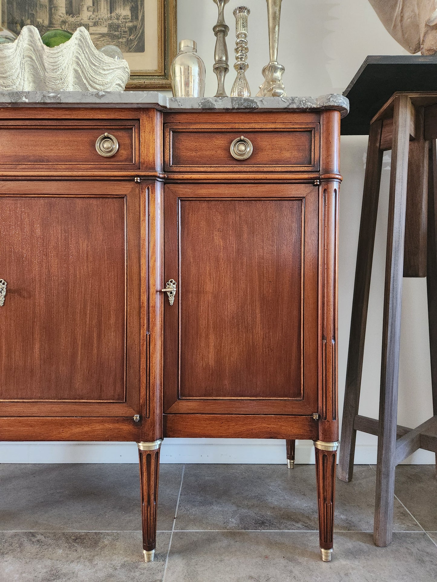Buffet Louis XVI, Marbre et Bronze