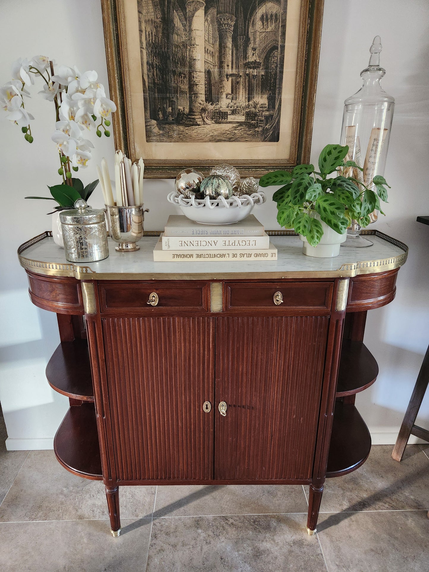 Buffet Vitrine Louis XVI