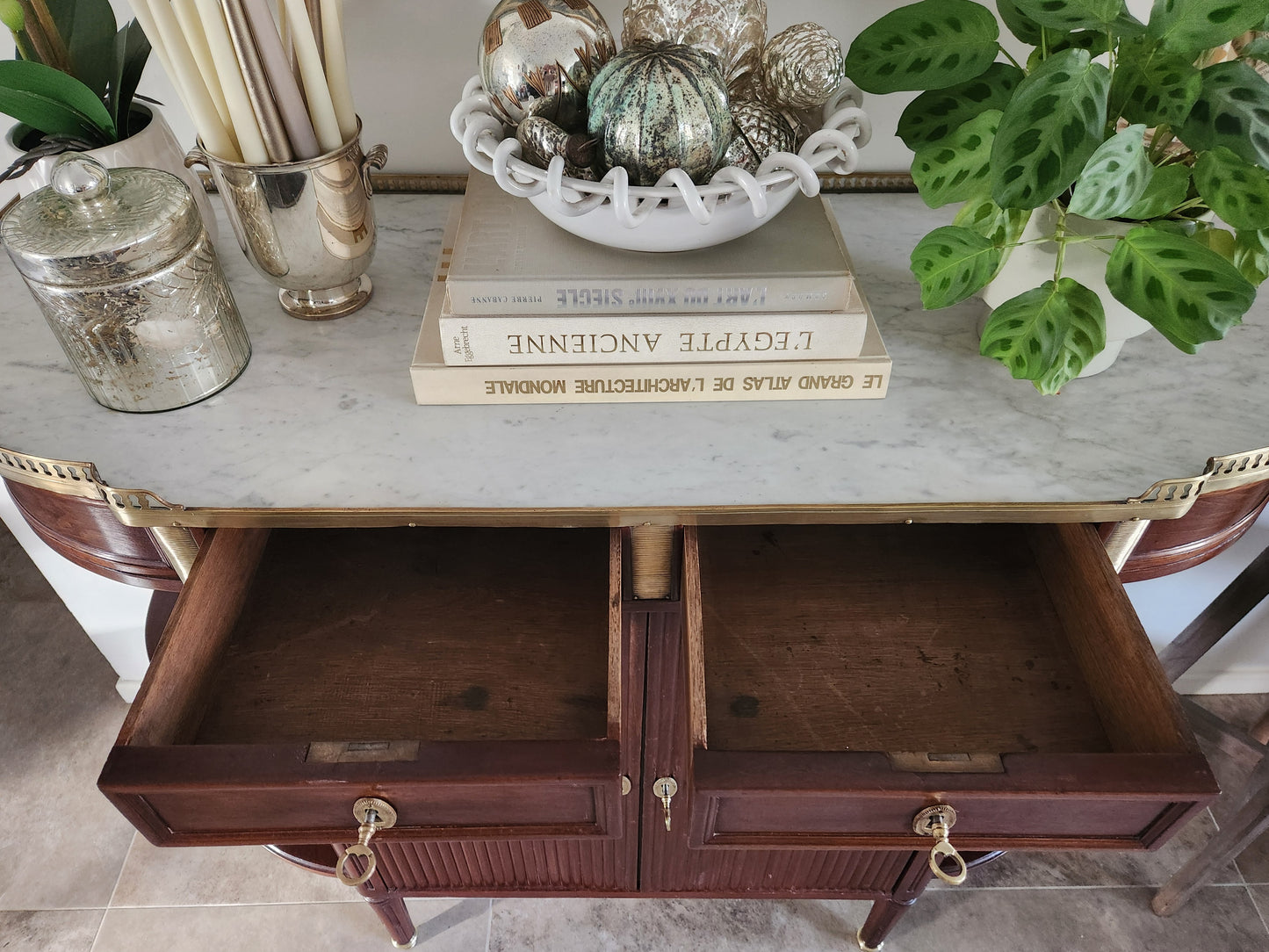 Buffet Vitrine Louis XVI