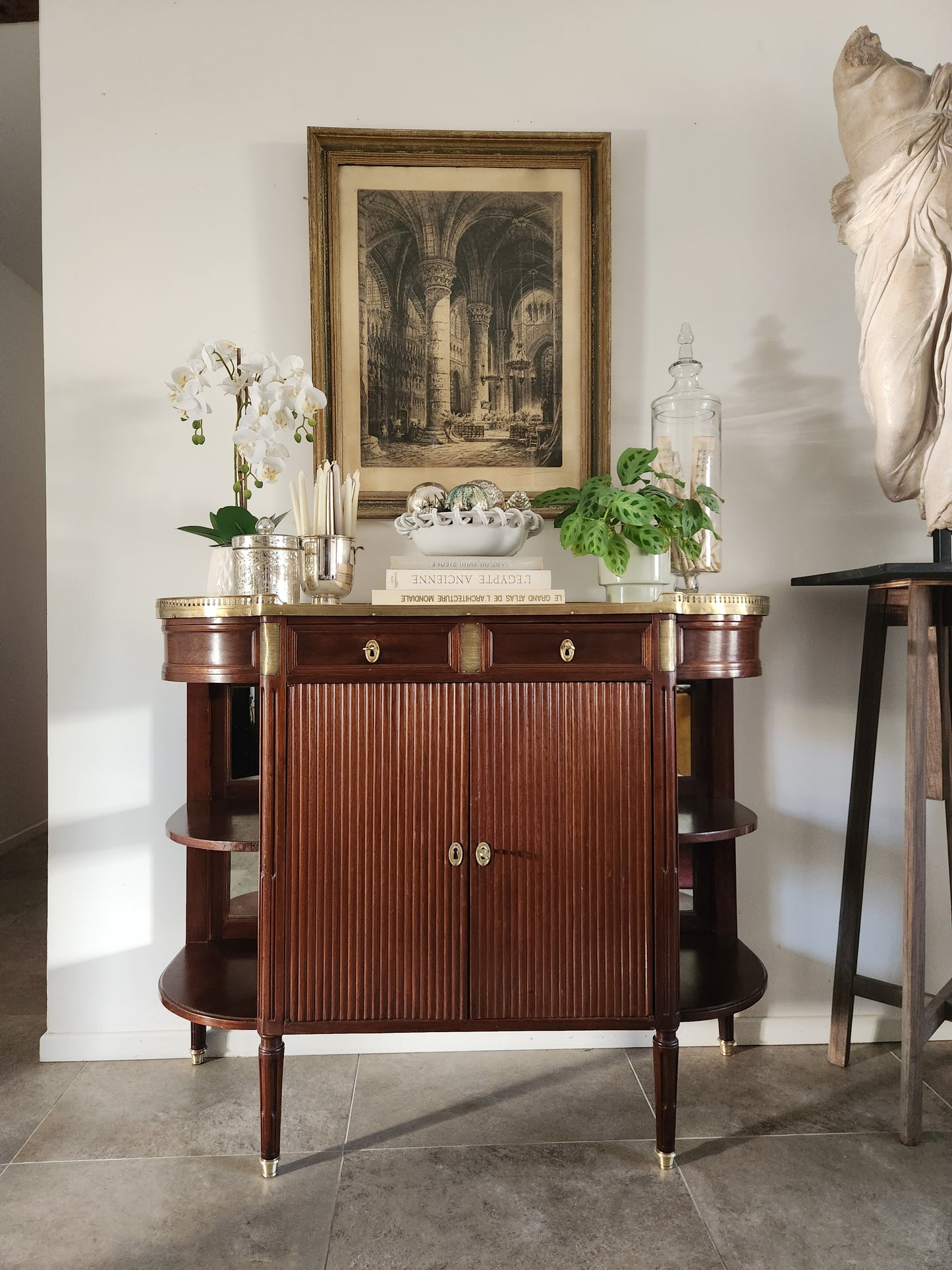 Buffet Vitrine Louis XVI